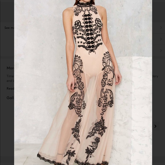 019 say my name Embroidered maxi dress - Picture 3 of 3